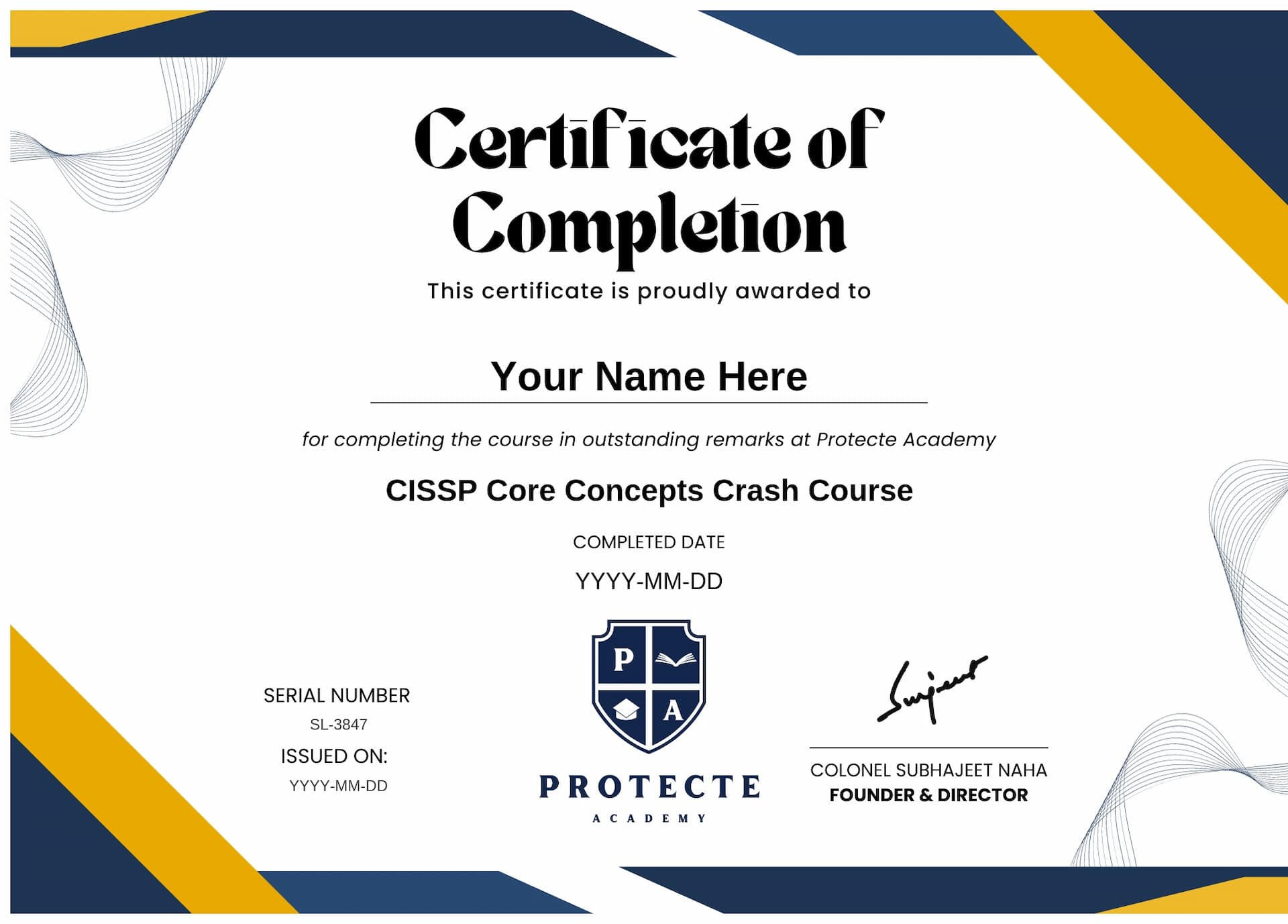 Course Certificate