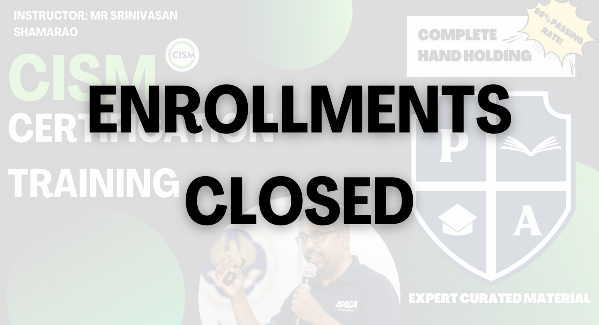 Certified Information Security Manager (CISM) Certification Training by ...